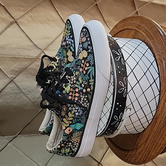 EUC- KEDS X Rifle Paper Co ‘Lourdes Floral Anchor’ Lace Up Sneakers - Picture 4 of 9